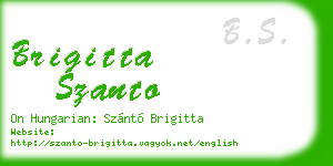 brigitta szanto business card